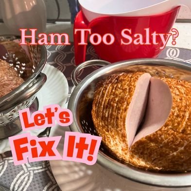 Sliced Ham in Colander